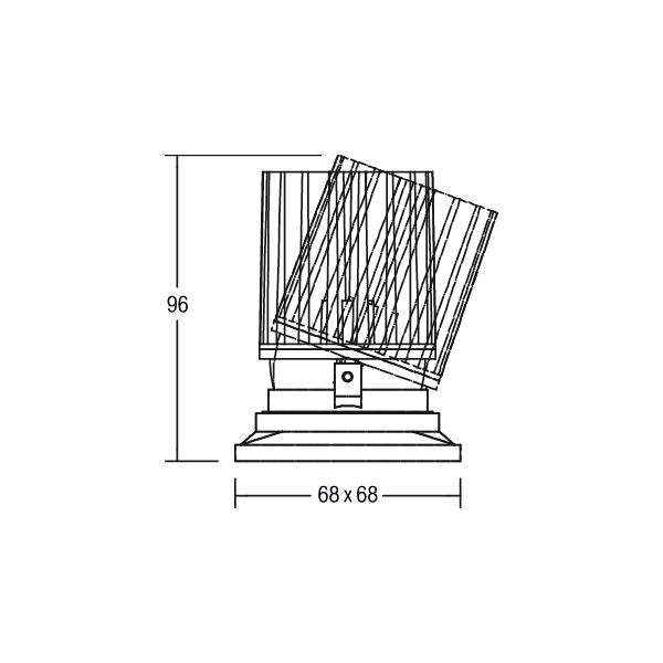 Brumberg Leuchten - Downlight/Strahler/Flutlicht LED-Einbauleuchte 12642073 3000K weiß