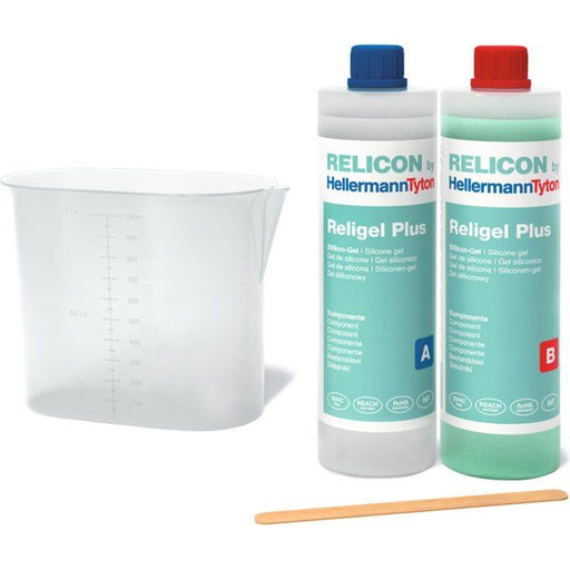 HellermannTyton - Kabelharz Silikongel Religel Plus 1000 2-Komponenten