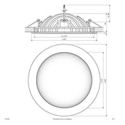 EVN Lichttechnik - Downlight/Strahler/Flutlicht P-LED Deckeneinbauleuchte DL23002 3000K 350mA rund ws