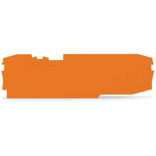 WAGO - Abschluss- und Zwischenplatte für Reihenklemme Abschluss-u.Zwischenplatte 2006-8692 1mm dick,orange − 12 Stück