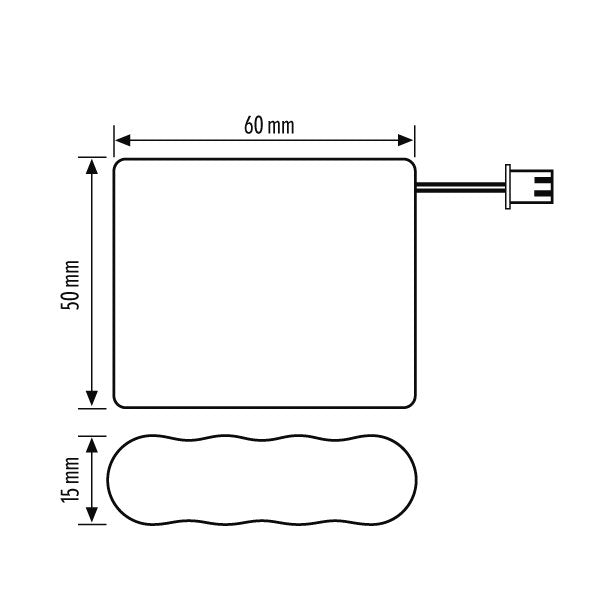 ESYLUX - Akku Ersatzakku SLALEDBAT.NiCd800mAh