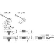 Hera - Downlight/Strahler/Flutlicht LED-Einbauleuchte LED Eye 35S 1Www eds starr