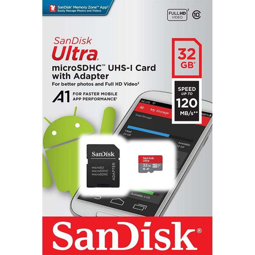 Sandisk - Speichermedium digital microSDHC Card 32GB Ultra SDSQUA4-032G-GN6MA Sandisk,A1,C10,UHSI