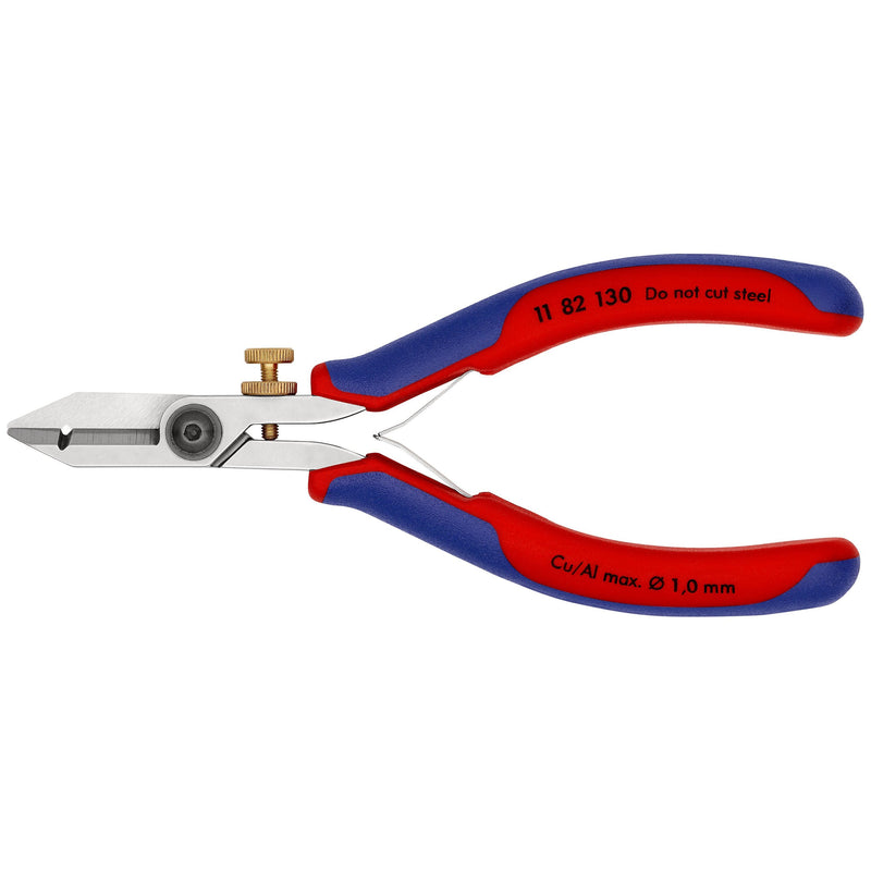 Knipex - Schere Elektronik-Abisolierschere 11 82 130 spiegelpoliert,130mm