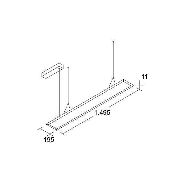 Brumberg Leuchten - Pendelleuchte LED Pendelleuchte 49260073 3000/4000K