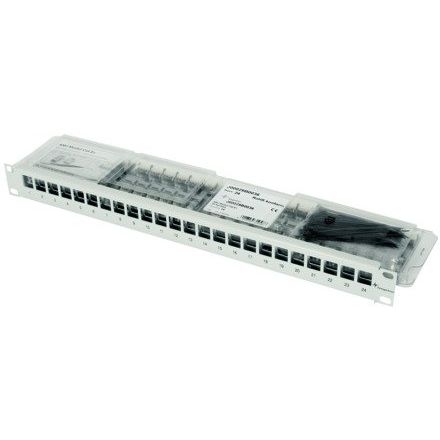 Telegärtner - Patchpanel Kupfer 19Z-Modulträger 100007011 1HE schwarz