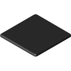 Item - Schutzkappe/Abdeckung für Stiel/Profilschiene Abdeckkappe 0.0.026.37 80x80 schwarz − 1 Stück by Item
