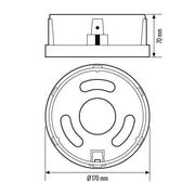 ESYLUX - Mechanisches Zubehör/Ersatzteile für Leuchten Bodenplatte ALVA BL #EL10521904