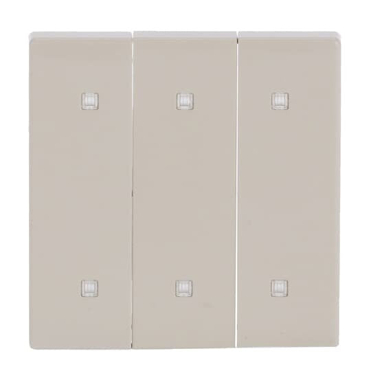Busch-Jaeger - Abdeckung/Bedienelement für Installationsschalterprogramme Wippe 3-fach 2570-30-82 Elektroniktaster
