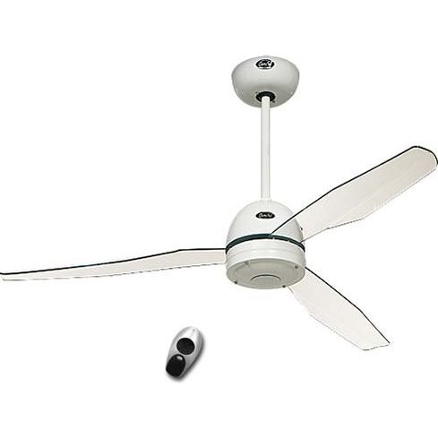 Casafan - Umluftventilator Deckenventilator Libelle 132 WE FB weiß mit Fernb