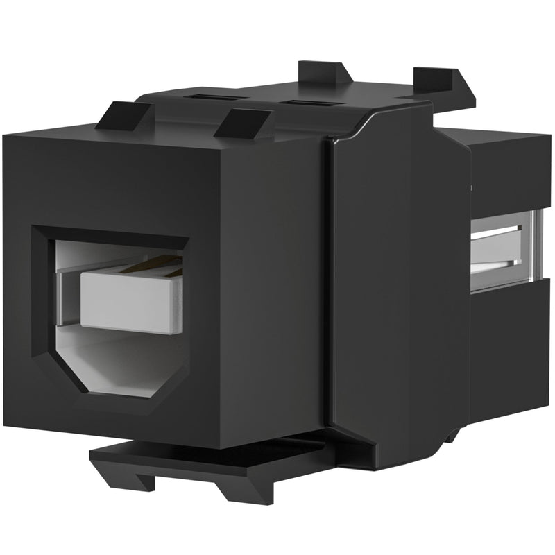 EFB-Elektronik - Zubehör/Ersatzteile für modulares Anschlusssystem USB2.0 Adapter schwarz A/B EB534 Snap-In