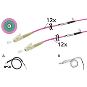 Metz Connect - System-Patchkabel LWL OpDAT VIK Universalkabel 152U127JJ5030G 12xOM4, LC-LC, 30 m