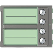 Legrand (BT) - Abdeckrahmen Frontblende Ruftastmodul 352045 4 Ruftasten, Robur