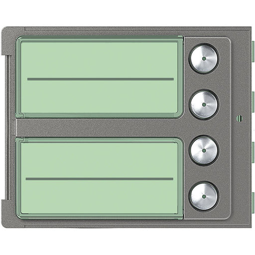 Legrand (BT) - Abdeckrahmen Frontblende Ruftastmodul 352045 4 Ruftasten, Robur
