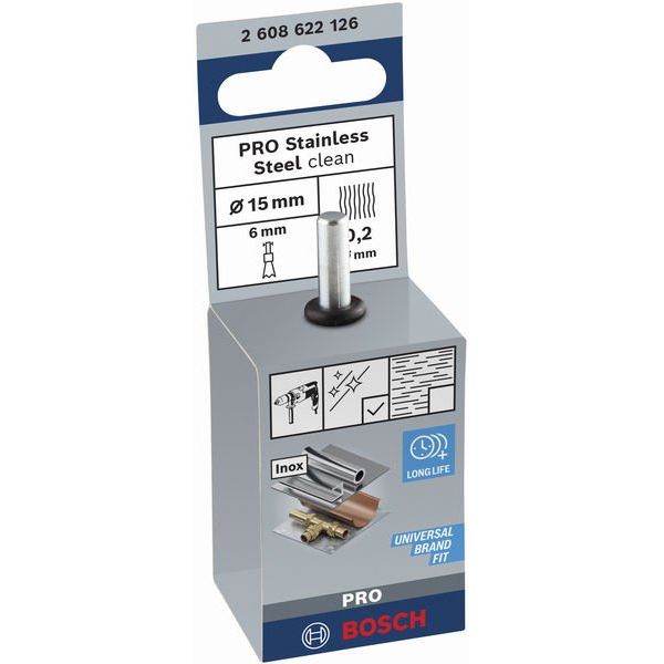 Bosch - Rotierende Drahtbürste PRO Stainless Steel clean 2608622126 Pinselbürste gerader