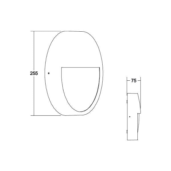 Brumberg Leuchten - Decken-/Wandleuchte LED-Wandleuchte 230 V 10037183MC 3000/4000/5700K