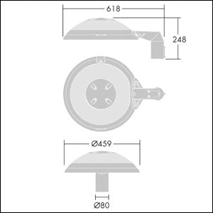 Thorn - Straßen- und Platzleuchte LED-Straßenleuchte TR 12L25- #96635448 740