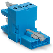 WAGO - Kompaktverteiler für steckbare Gebäudeinstallation h-Verteiler 5-polig 890-983 Kod. I,blau − 50 Stück