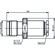 Telegärtner - Koax-Steckverbinder TNC-Kabelbuchse 50Ohm 100023760 G1(RG58 C/U),LMR-195