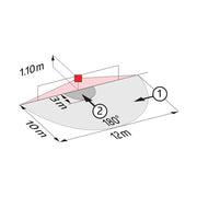 BEG Brück Electronic - Bewegungsmelder/Präsenzmelder komplett Präsenzmelder Indoor180-So.R