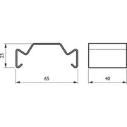 Philips Lighting - Mechanisches Zubehör/Ersatzteile für Leuchten Deckenabhänger LL500Z SMB WH weiß