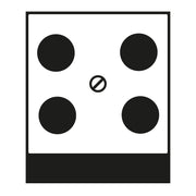 Jung - Einsatz/Abdeckung für Kommunikationstechnik Abdeckung champ. A 561-4 SAT1 CH f.4-Loch SAT-TV-Dose