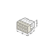 WAGO - Steckklemme Verbindungsdosenklemme 2273-208 8x 0.5-2.5 − 50 Stück