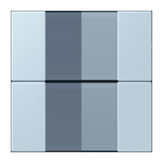 Jung - Abdeckung/Bedienelement für Installationsschalterprogramme Tastensatz 2fach LC 502 TSA 208 outremerclair