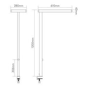 Nobile - Stehleuchte LED-Leuchte 1751326010 840 dimmbar
