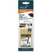 Pica-Marker - Markierungsstift VISOR Ersatzminen 991/44 (VE4) permanent, gelb − 5 Packung