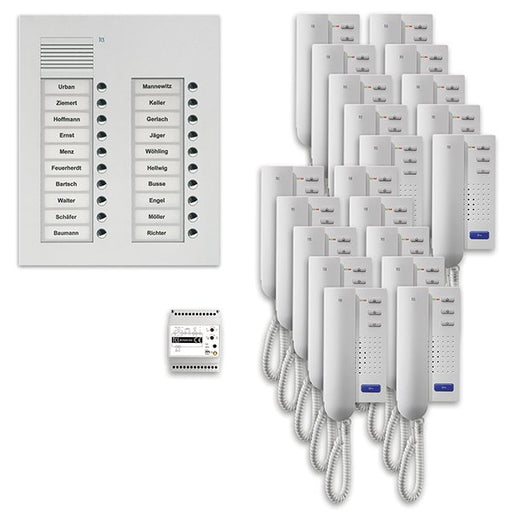 TCS Tür Control - Türsprech-Set Audio Außenstation Pack 20 PPU20/2-EN/02 PUK 2reihig20Tast.UP