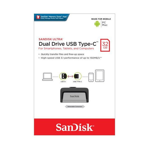 Sandisk - Speichermedium digital USB 3.1 OTG Stick 32GB SDDDC2-032G-G46 Sandisk,TypA-C