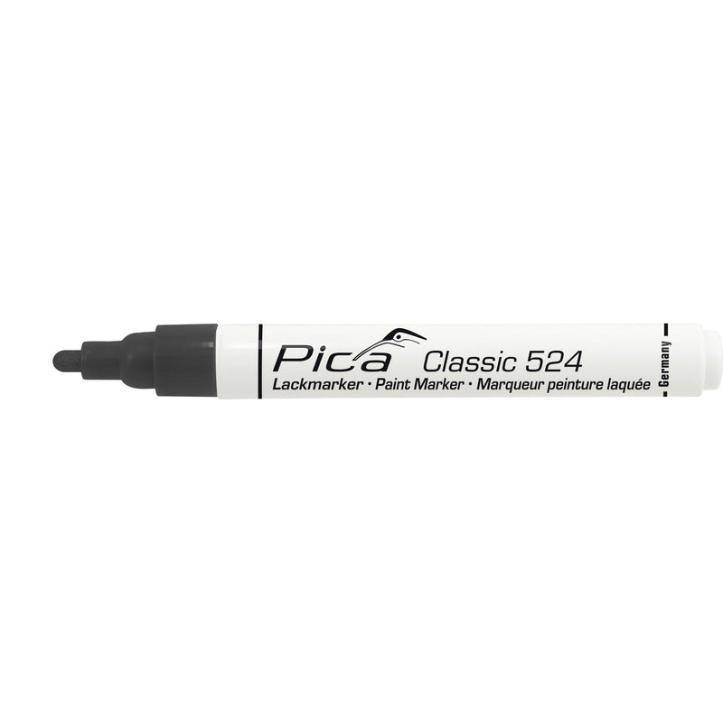 Pica-Marker - Markierungsstift Lack-/Industriemarker 524/46 schwarz − 10 Stück