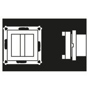 Jung - Behindertenelement für Installationsschalterprogramme Rufmodul ws NRS AS 0834 RM Schraubbefestigung