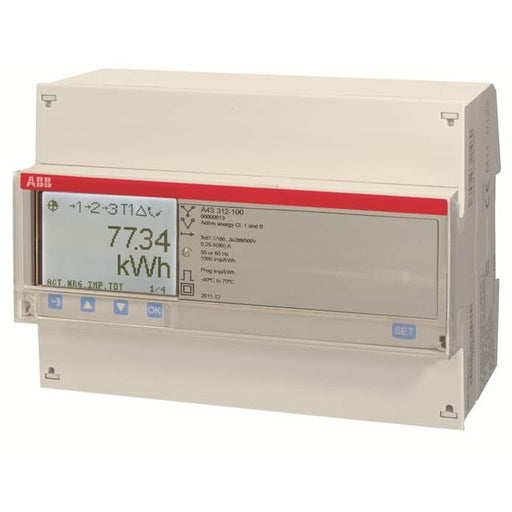 ABB Stotz S&J - Elektrizitätszähler Drehstromzähler A43 312-100 RS485