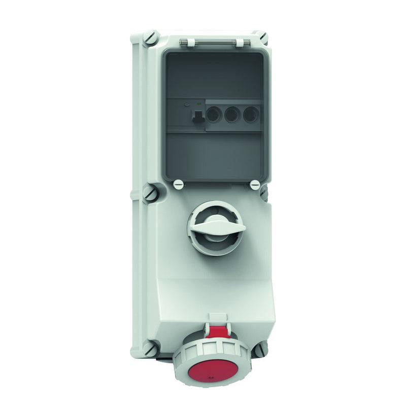 Bals Elektrotech - CEE-Steckdose abschaltbar, abgesichert (IEC 60309) Wandsteckdose GT abschaltb 17554 63A 5p 400V 6h IP67