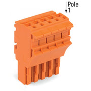 WAGO - Ein- und mehrpolige Klemmenleiste 1-Leiter-Federleiste 2022-105/000-012 CAGECLAMP,4mm²,or − 50 Stück