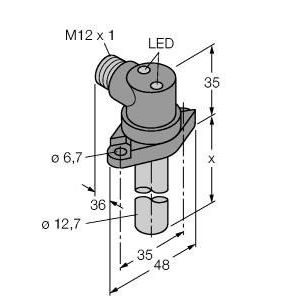 Turck - Induktiver Näherungsschalter Sensor BI2-CRS26 #4570890 induktiv