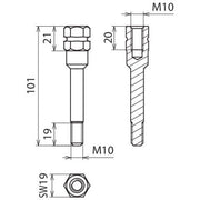 DEHN - Zubehör/Ersatzteile für Sicherheitsgeräte Adapter AD EP TI M10 für E+K Patronen − 3 Stück