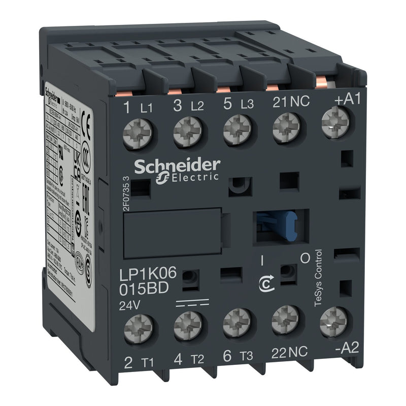 Schneider Electric - Leistungsschütz zum Schalten von Wechselstrom Leistungsschütz LP1K06015BD 3-polig, 1Ö