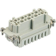 Harting - Kontakteinsatz für Rechtecksteckverbinder Buchseneinsatz 09340062716 HAN 6 HVES-F
