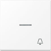 Jung - Abdeckung/Bedienelement für Installationsschalterprogramme Wippe 1-fach LS 990 KO5 K WWM schneeweiß matt