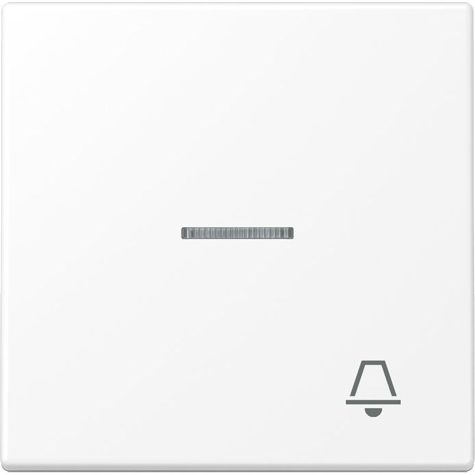 Jung - Abdeckung/Bedienelement für Installationsschalterprogramme Wippe 1-fach LS 990 KO5 K WWM schneeweiß matt