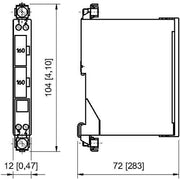 Stahl - Trennschaltverstärker Ein-Kanal-Barrieren 159094 20,60 V 85,0 mA
