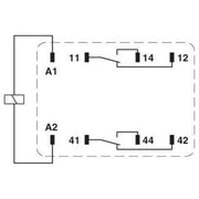 Phoenix Contact - Schaltrelais Einzelrelais REL-IR2/L-230AC/2X21 − 10 Stück