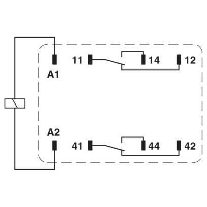 Phoenix Contact - Schaltrelais Einzelrelais REL-IR2/L-230AC/2X21 − 10 Stück