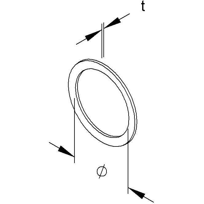 HKL - Dichtring, flach Druckring 948/13 Pg13.5 − 200 Stück