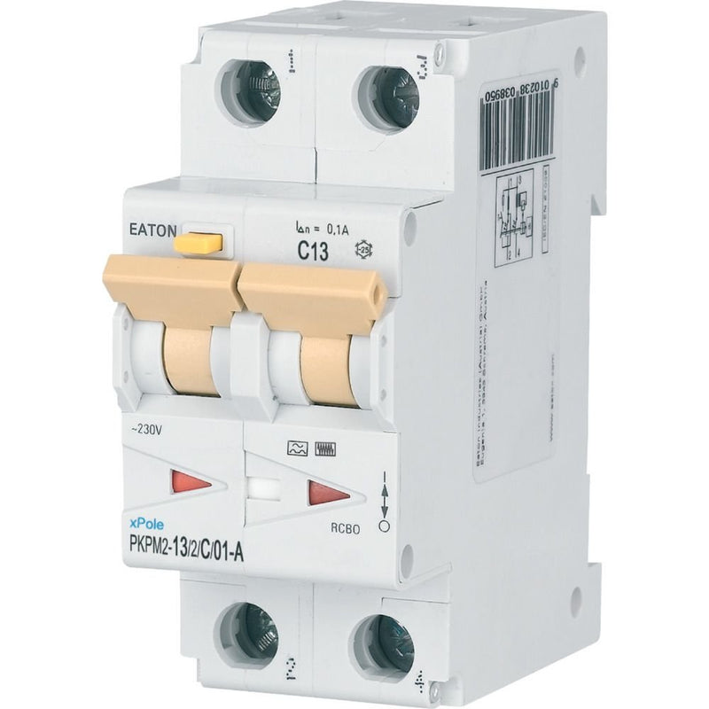 Eaton - Kombination FI-Schalter/Leitungsschutzschalter FI/LS Kombination PKPM2-13/2/C/01-A 13A 100mA