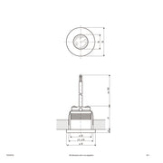 EVN Lichttechnik - Downlight/Strahler/Flutlicht P-LED Deckeneinbauleuchte P02030102 3000K 700mA rund ws