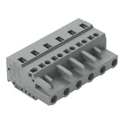 WAGO - Kabelsteckverbinder für Leiterplattensteckverbinder 1-Leiter-Federleiste 231-206/026-000 CAGECLAMP,2,5 mm²,gr − 50 Stück
